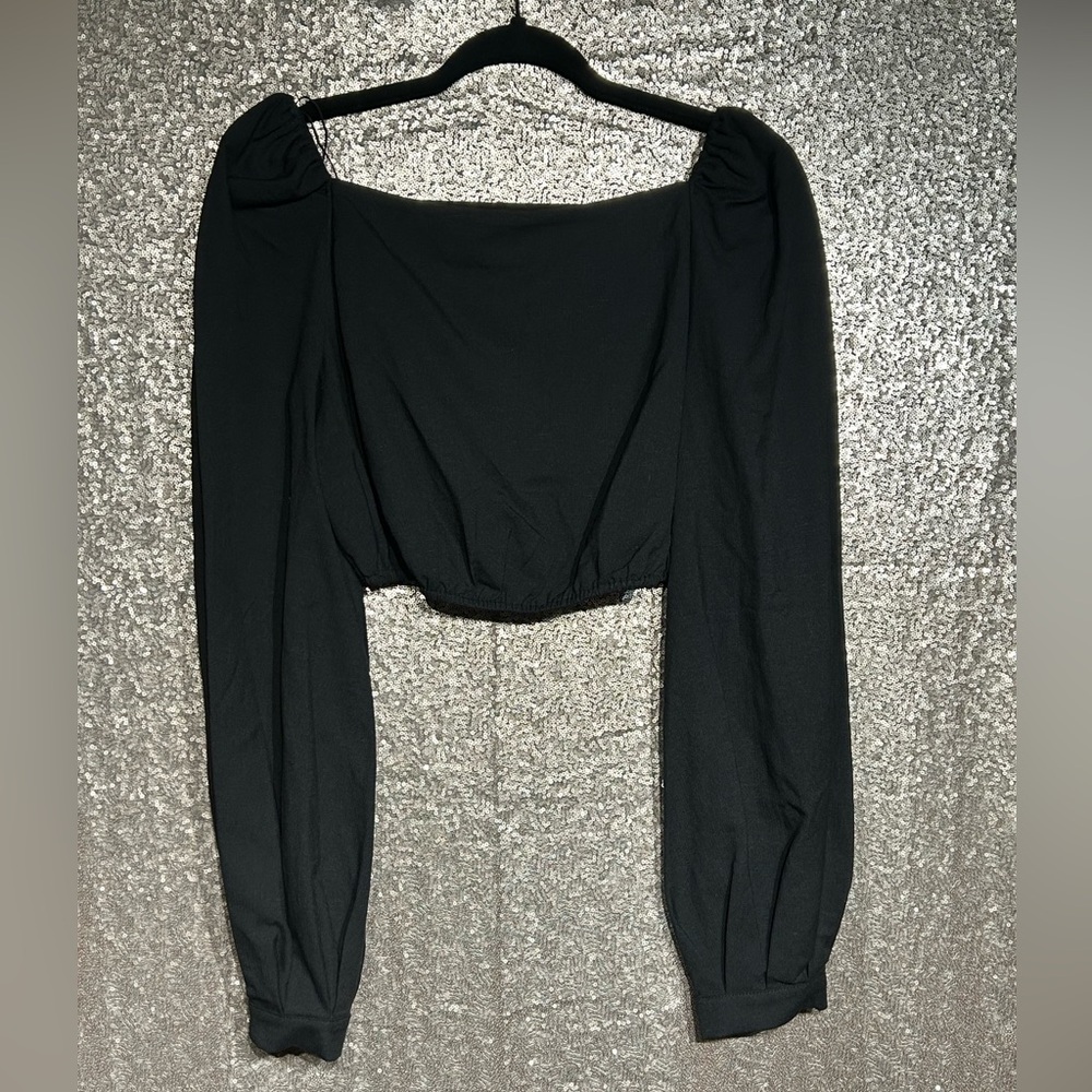 & Other Stories Atelier LA Crop Top - Size 6 - Puff Shoulder, Long Sleeve